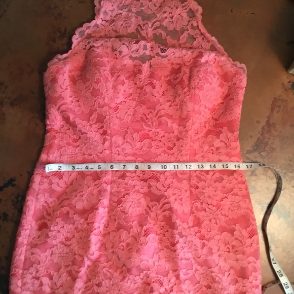 Nicole Miller Cordelia Dress in Coral - Picture 8 of 8